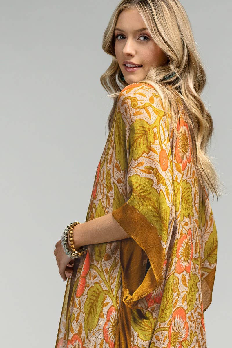 Alice Vintage Floral Print Kimono