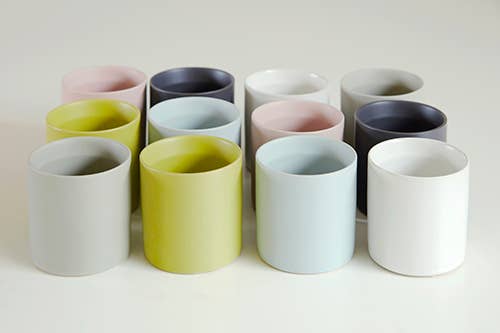 Cylinder Cache Pot, Mix Color, 3.0"X3.0"