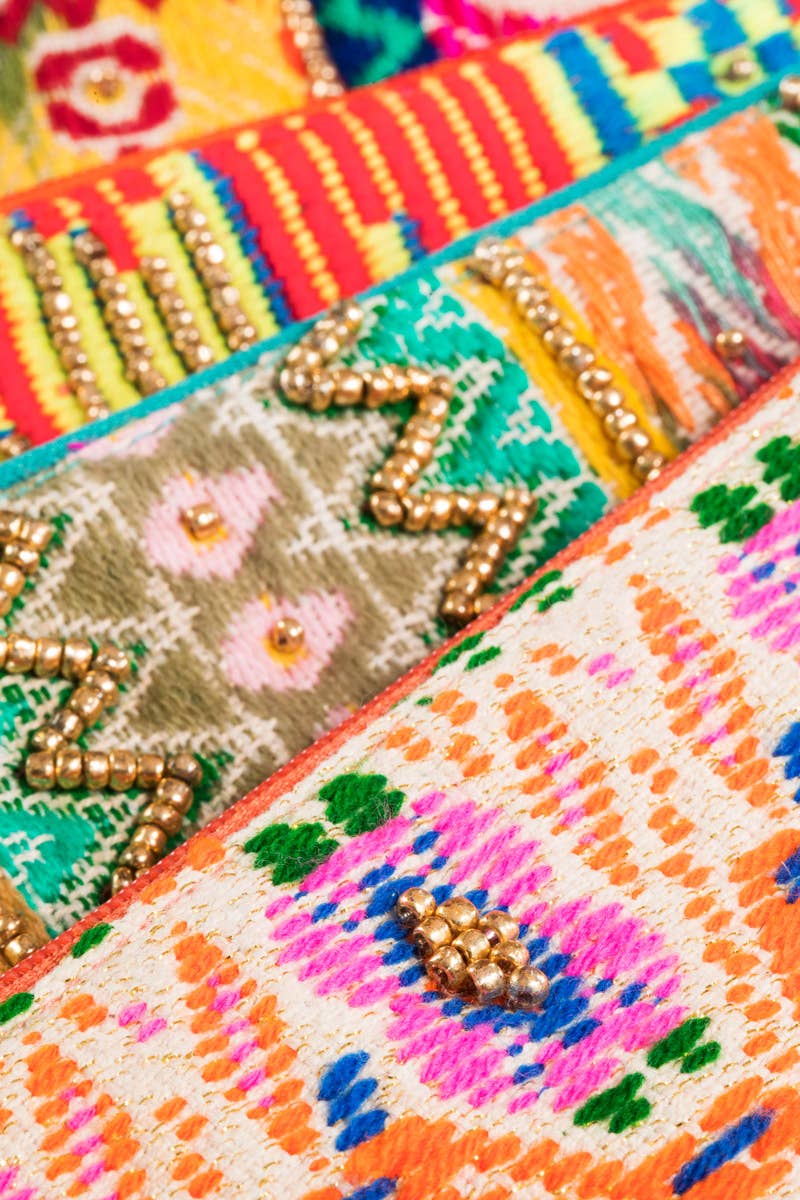 Marisol Vivid Patterned Clutch