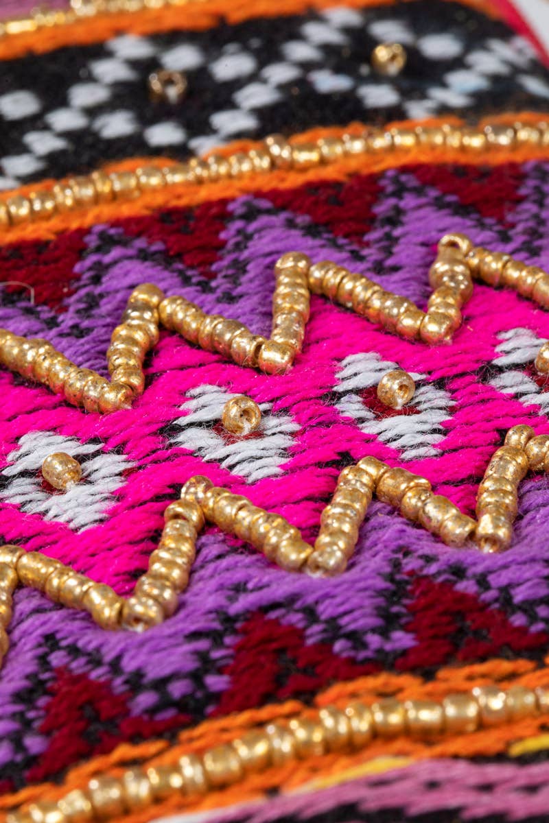 Anais Handmade Patterned Clutch