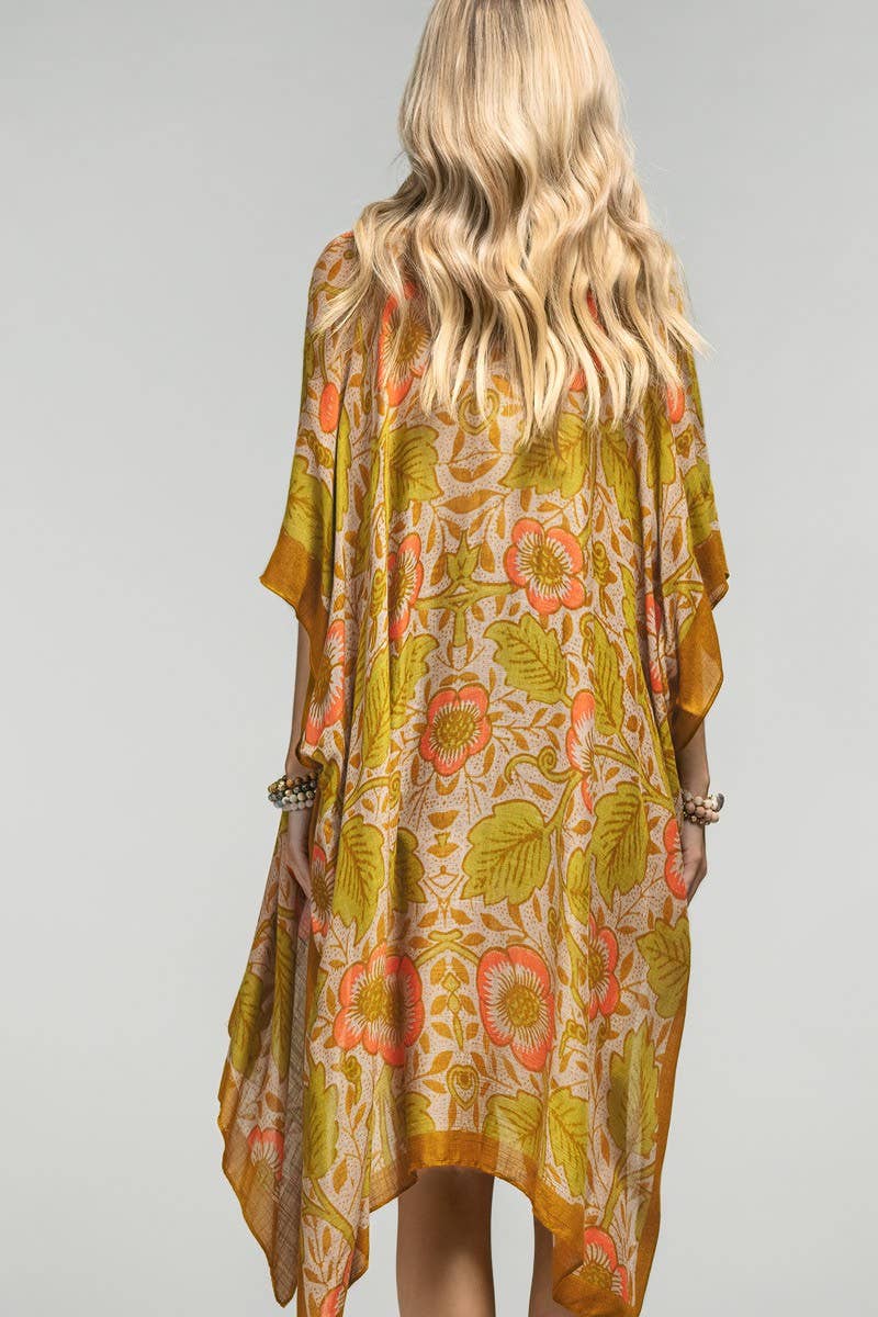Alice Vintage Floral Print Kimono