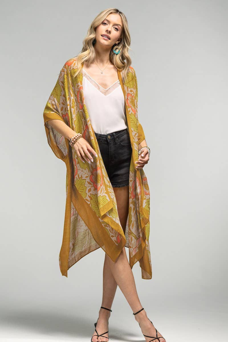 Alice Vintage Floral Print Kimono