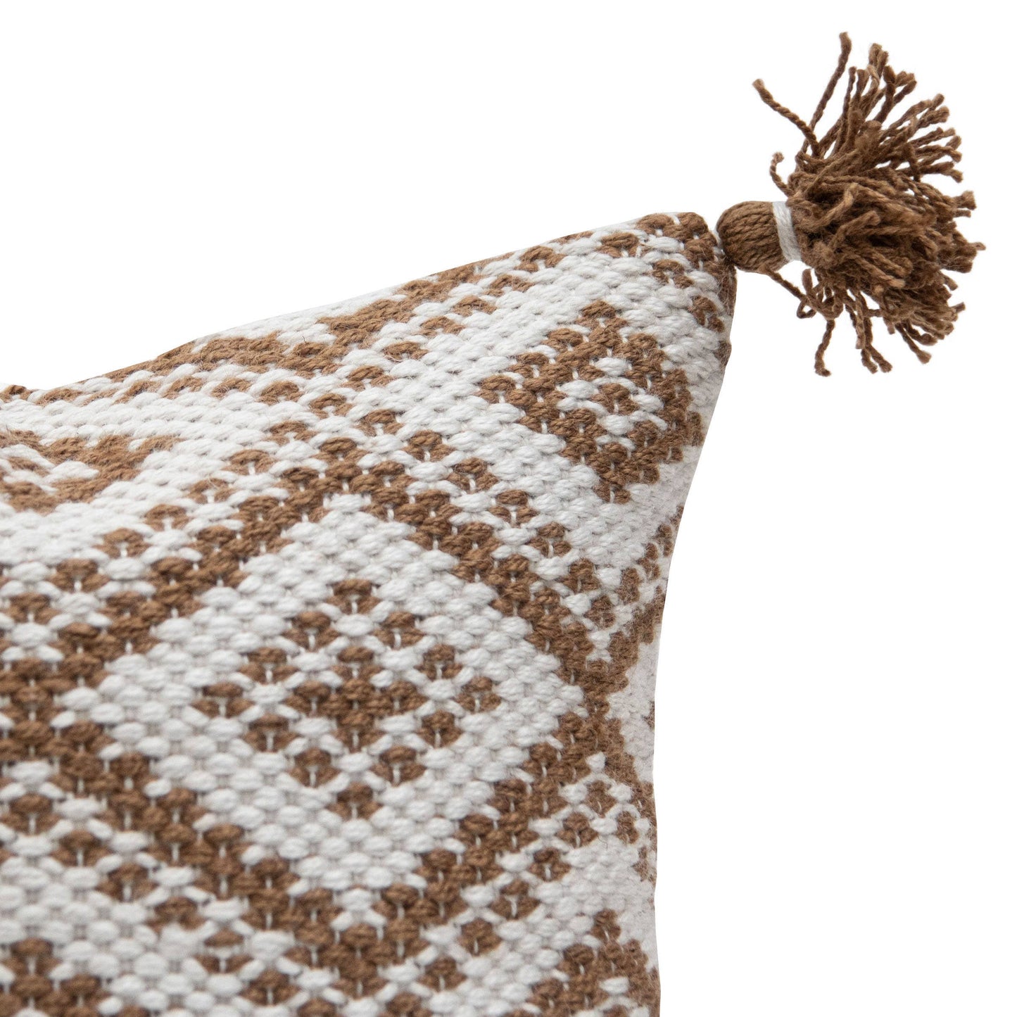 Rook Brown Geo Outdoor Indoor Pillow 18x18