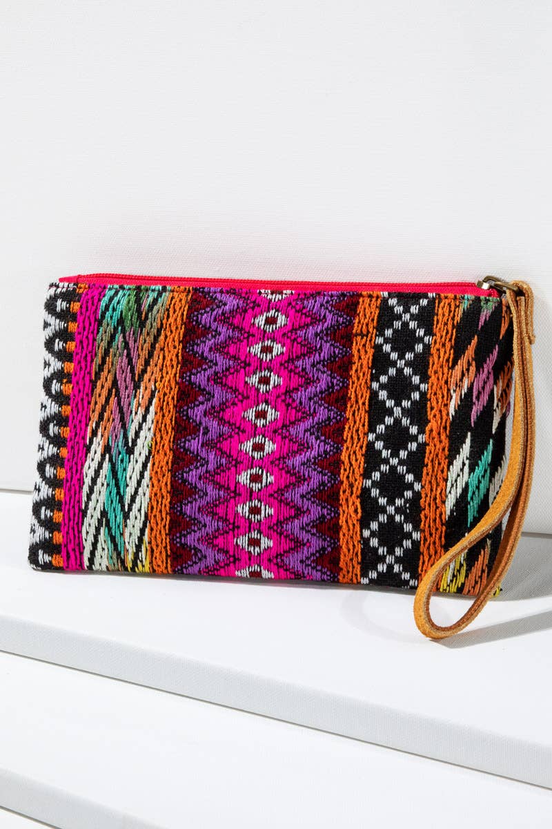 Anais Handmade Patterned Clutch