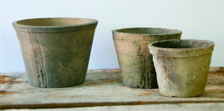 Wembley Blackstone Terracotta Pots (Set of 3)