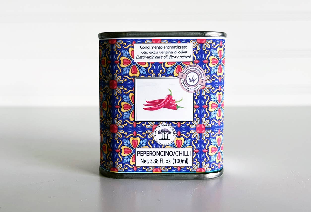 Italian Infused Extra Virgin Olive Oil in Tin - Lemon