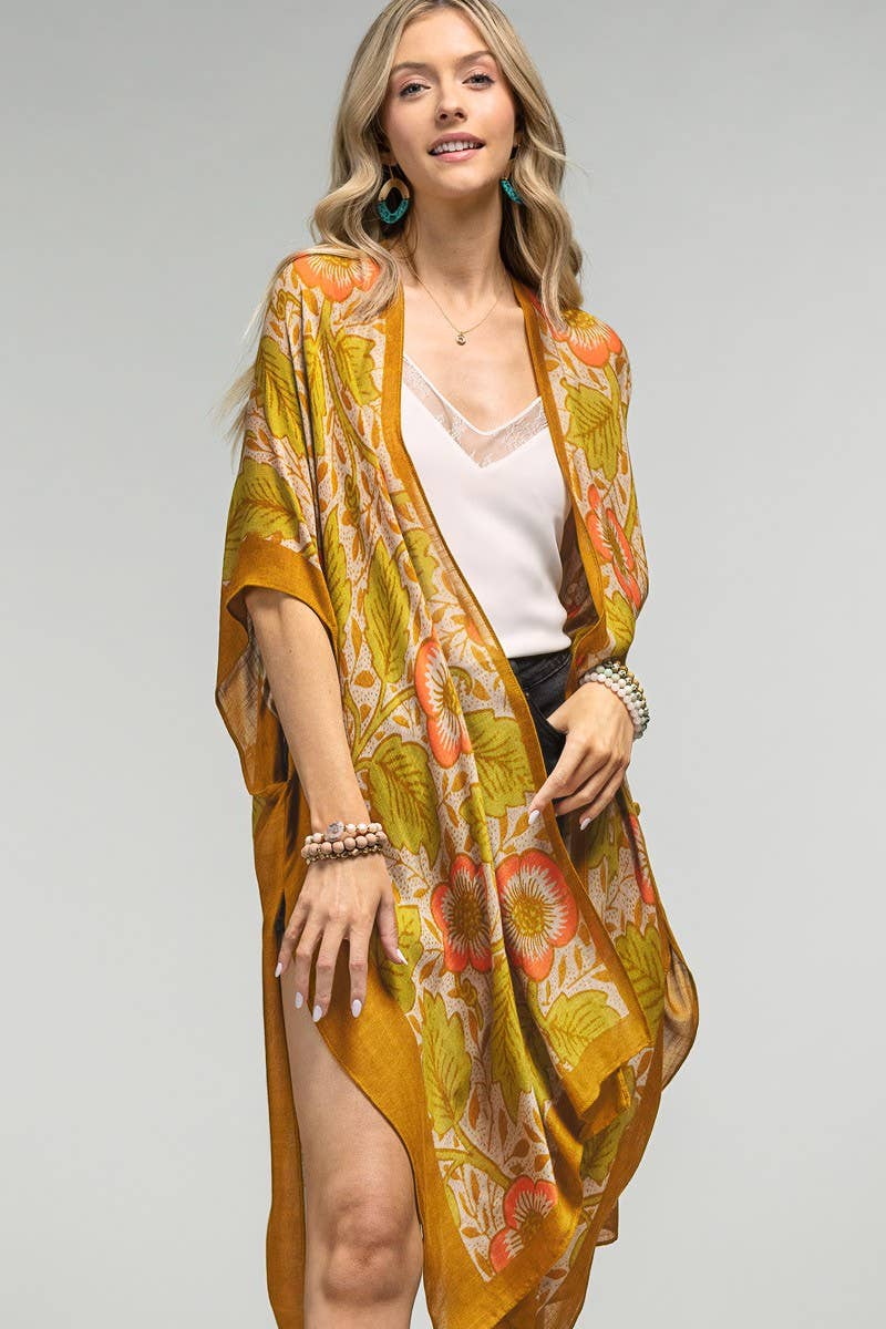 Alice Vintage Floral Print Kimono
