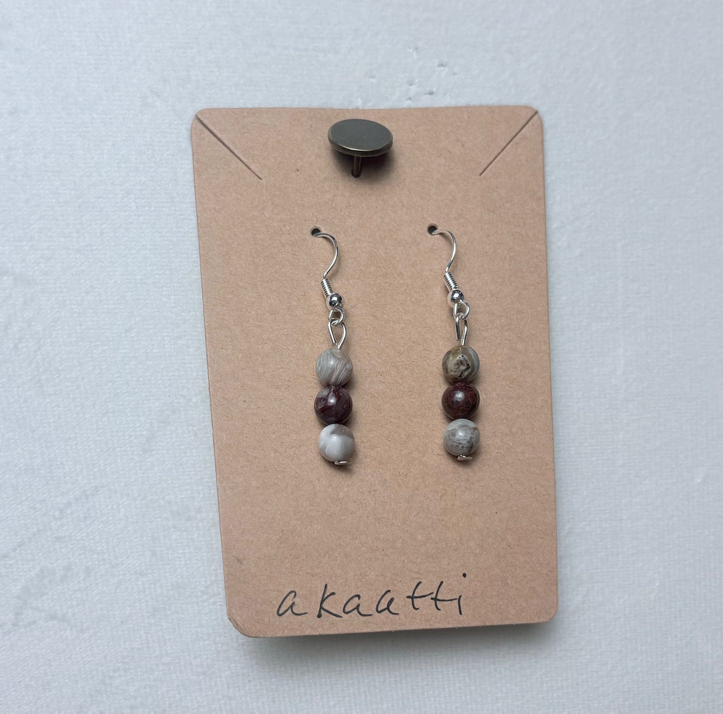 Akaatti Agate Earrings 2