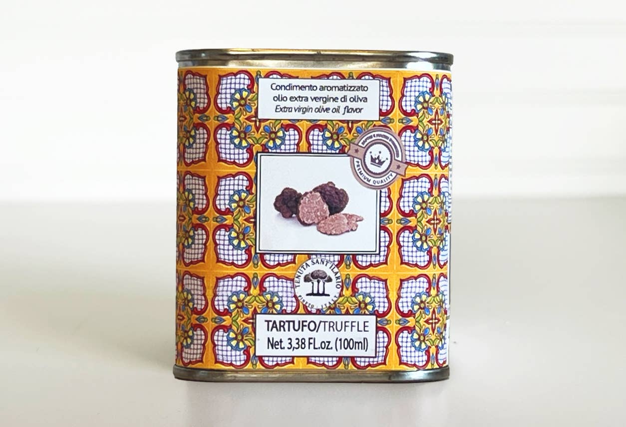 Italian Infused Extra Virgin Olive Oil in Tin - Lemon