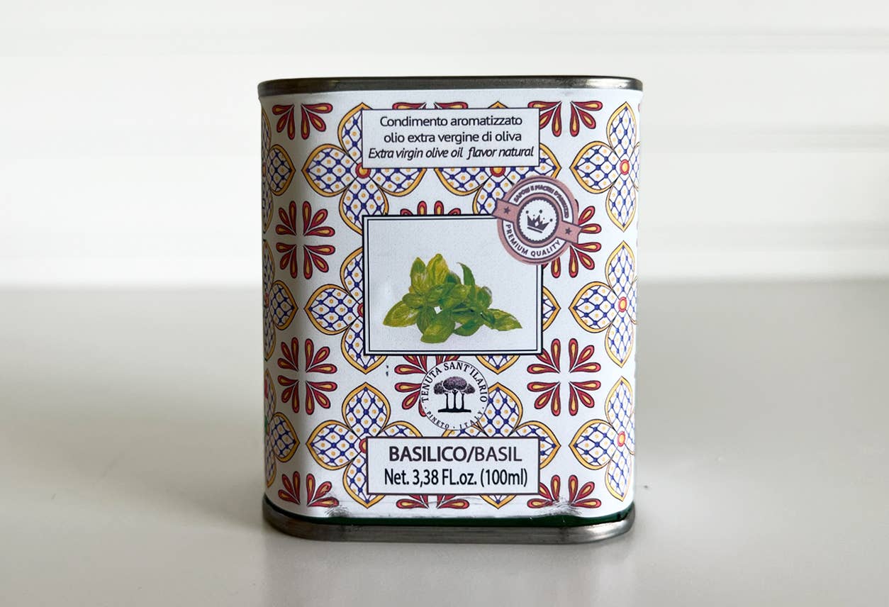 Italian Infused Extra Virgin Olive Oil in Tin - Lemon