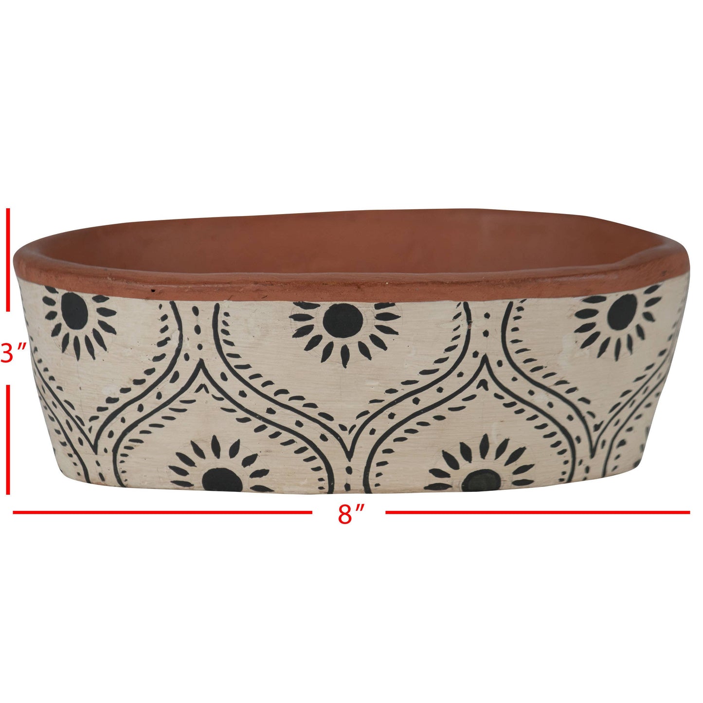 Jenica Oval Terracotta Planter