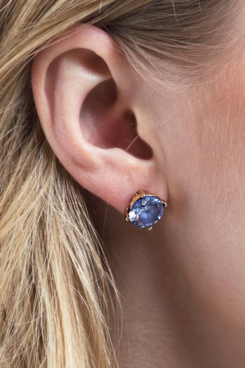 Peach Cubic Zirconia Earrings