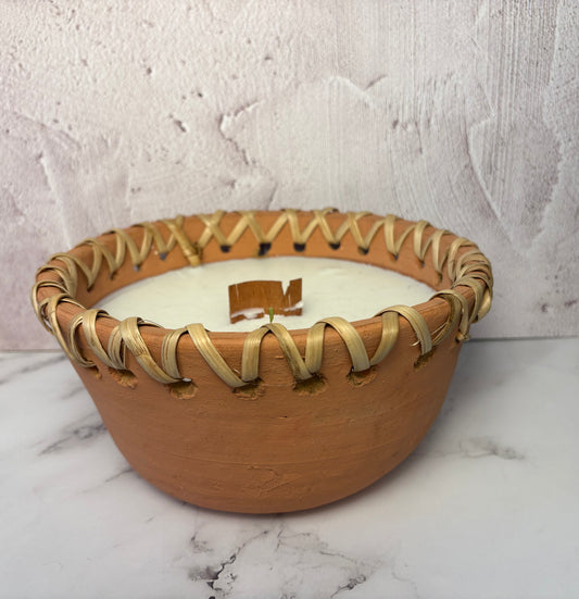 Terracotta Candle- Garden Mint